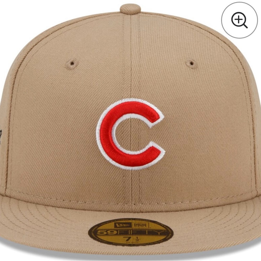New Era x Joe Fresh Goods Chicago Cubs collaboration Tan Baseball Cap size 7 3/4